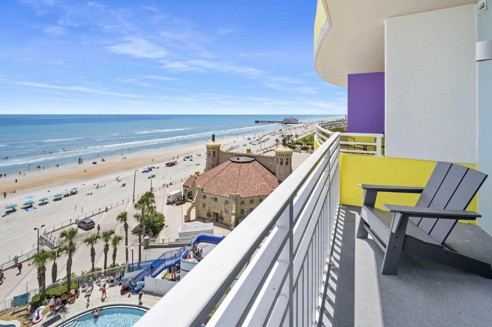 Luxury 9Th Floor 1 Bedroom Condo Direct Oceanfront Daytona Beach | 908 Zewnętrze zdjęcie